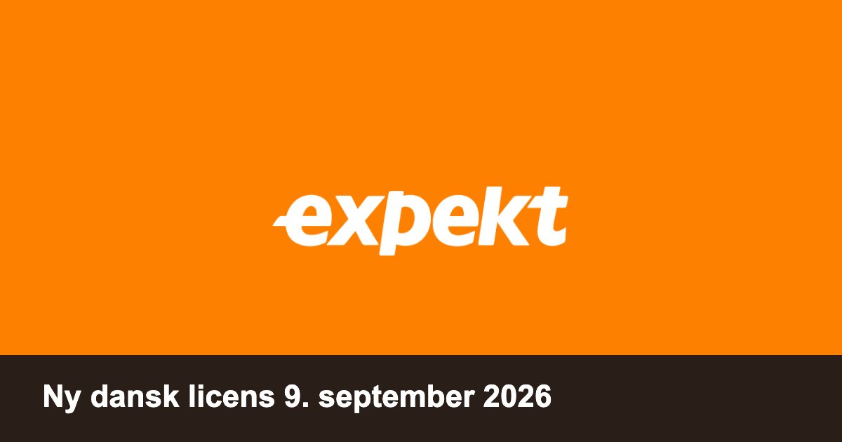 Expekt får ny dansk licens i september 2026
