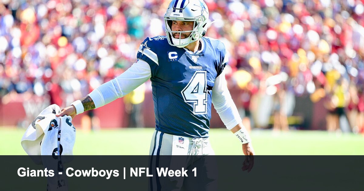 Giants mod Cowboys i NFL Week 1 2026